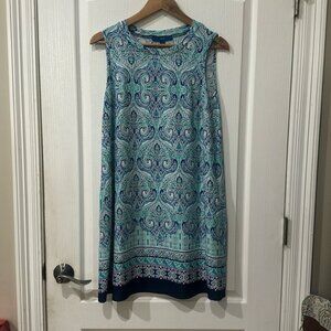 Apt 9 Sz S sleeveless paisley dress NWOT
